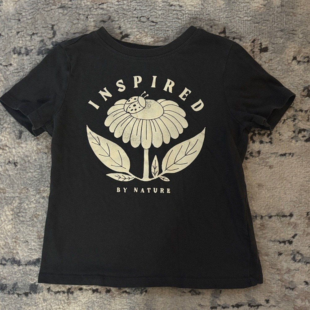Old Navy Black 'Inspired by Nature' Kids T-Shirt size 5T